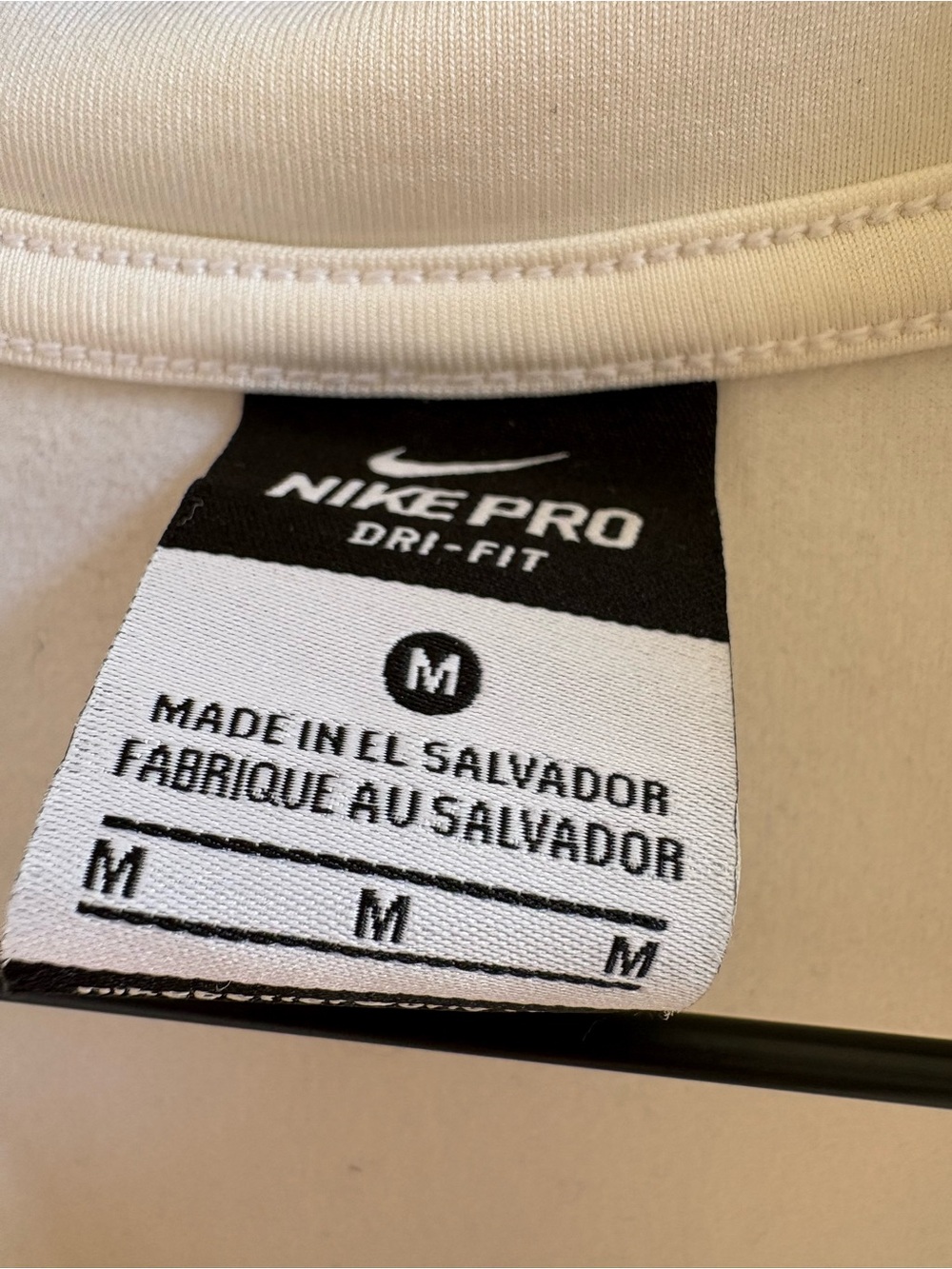Nike Pro Dri-FIT Women’s M White Half Zip Running Pullover - Picture 7 of 9